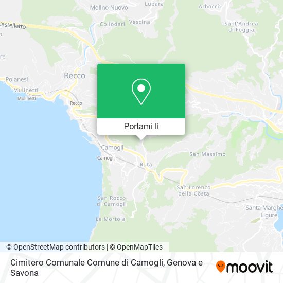 Mappa Cimitero Comunale Comune di Camogli
