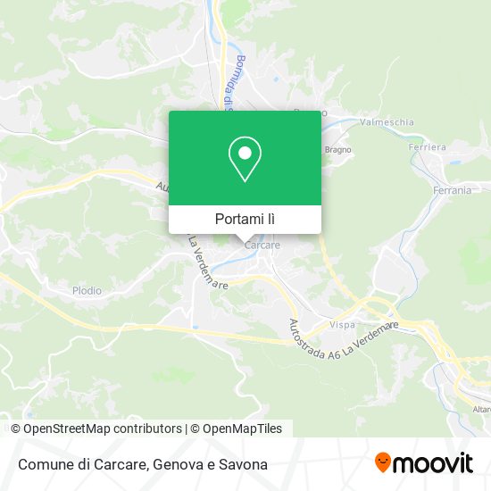 Mappa Comune di Carcare