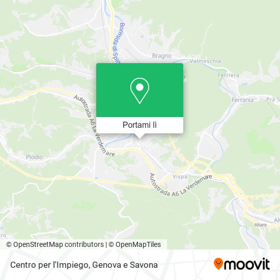 Mappa Centro per l'Impiego