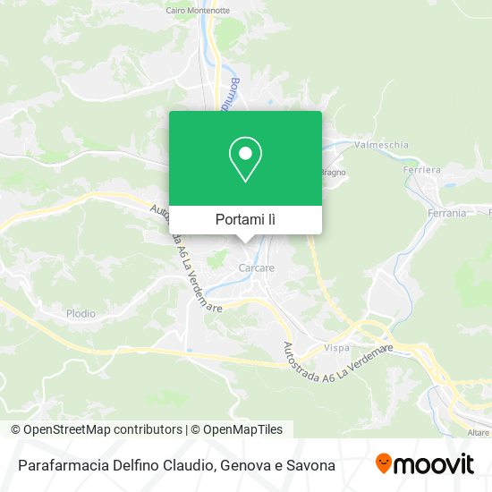 Mappa Parafarmacia Delfino Claudio