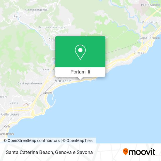 Mappa Santa Caterina Beach