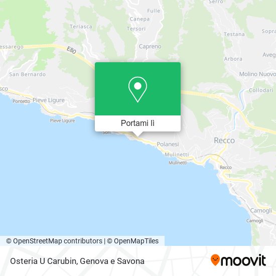 Mappa Osteria U Carubin