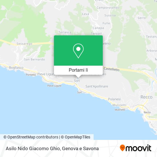 Mappa Asilo Nido Giacomo Ghio