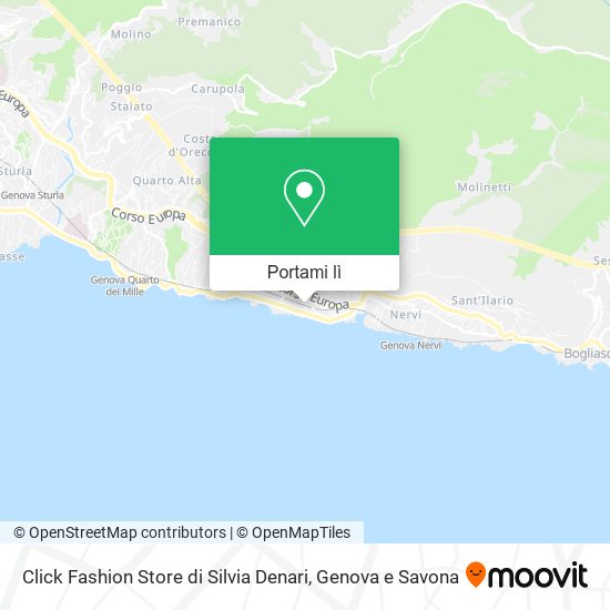 Mappa Click Fashion Store di Silvia Denari