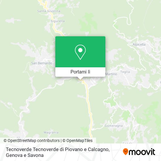 Mappa Tecnoverde Tecnoverde di Piovano e Calcagno