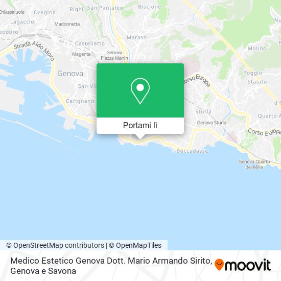 Mappa Medico Estetico Genova Dott. Mario Armando Sirito