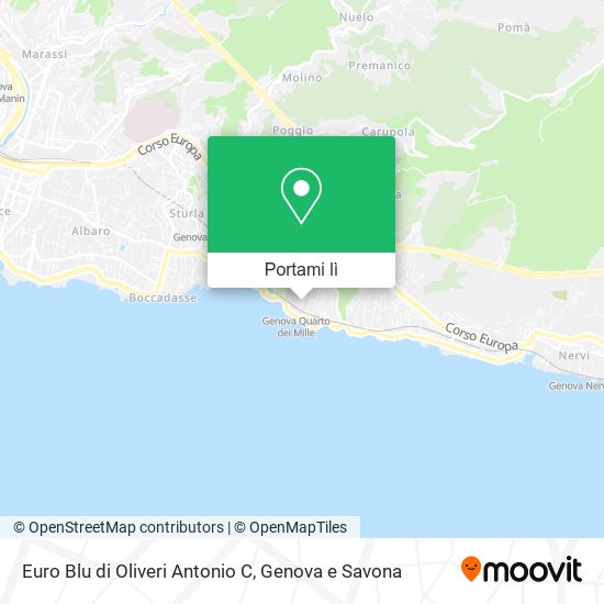 Mappa Euro Blu di Oliveri Antonio C