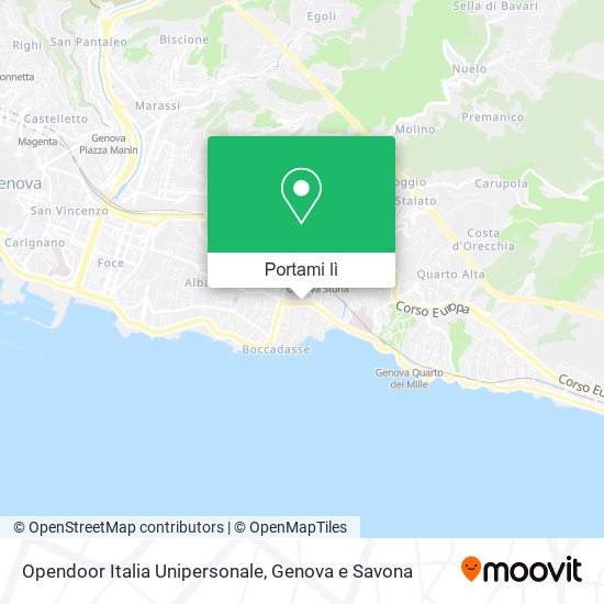 Mappa Opendoor Italia Unipersonale