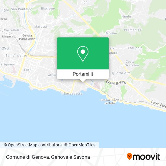 Mappa Comune di Genova