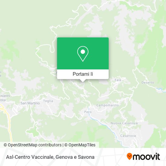 Mappa Asl-Centro Vaccinale