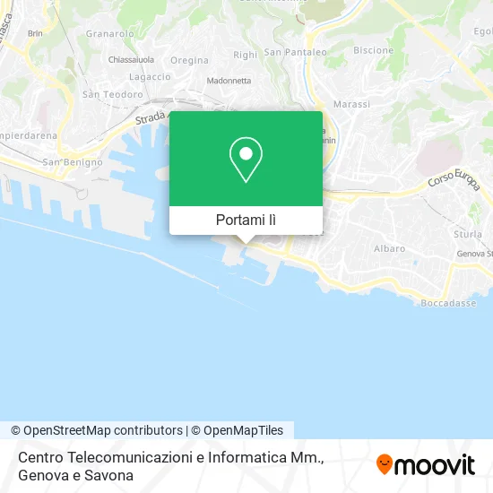 Mappa Centro Telecomunicazioni e Informatica Mm.