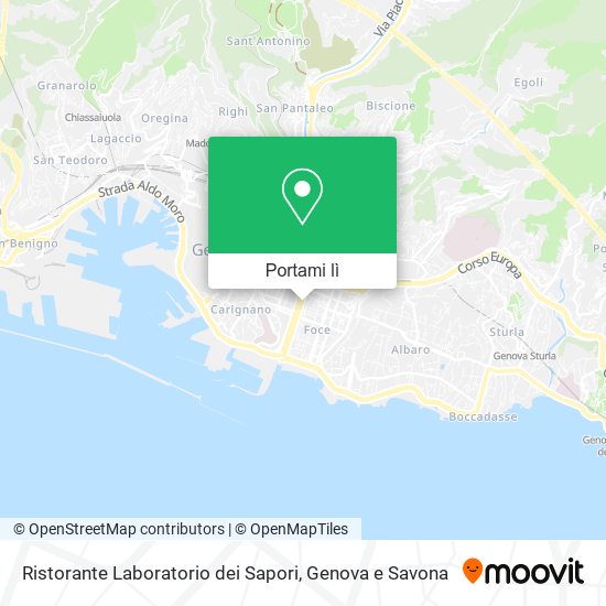 Mappa Ristorante Laboratorio dei Sapori