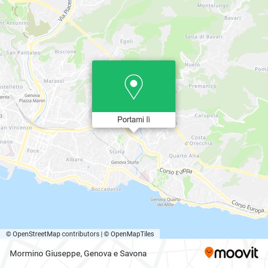 Mappa Mormino Giuseppe