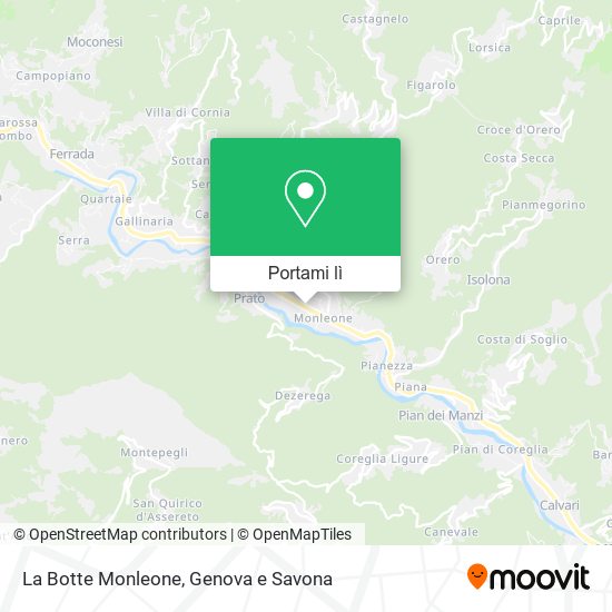 Mappa La Botte Monleone