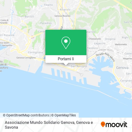 Mappa Associazione Mundo Solidario Genova