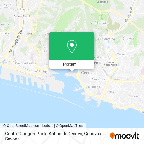 Mappa Centro Congrei-Porto Antico di Genova