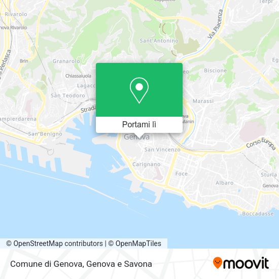 Mappa Comune di Genova