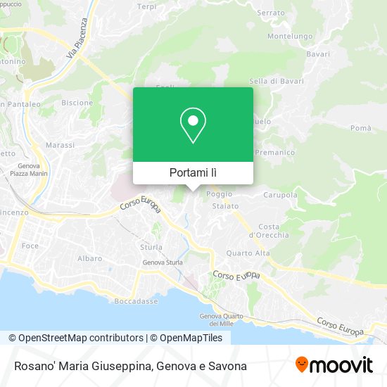 Mappa Rosano' Maria Giuseppina