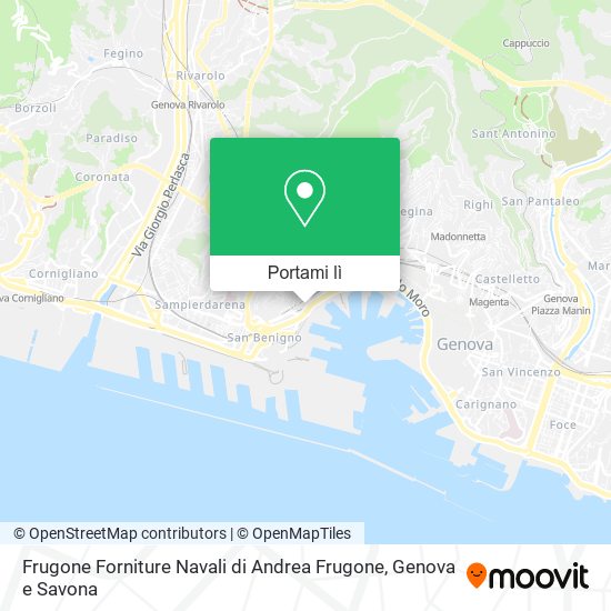 Mappa Frugone Forniture Navali di Andrea Frugone