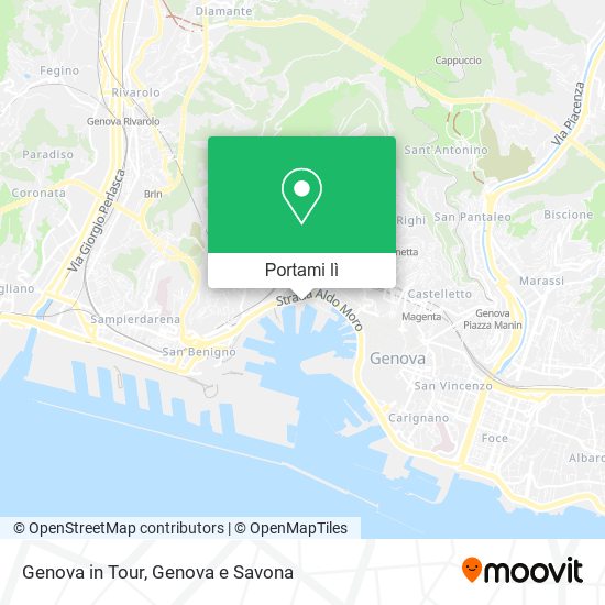 Mappa Genova in Tour