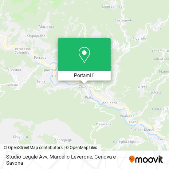 Mappa Studio Legale Avv. Marcello Leverone