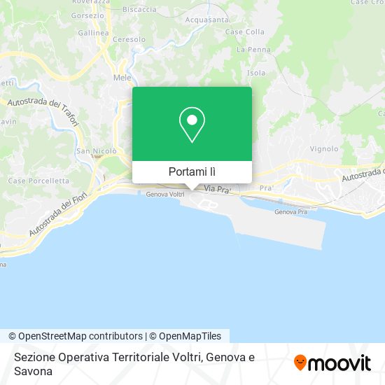 Mappa Sezione Operativa Territoriale Voltri