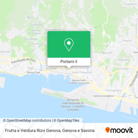 Mappa Frutta e Verdura Rizvi Genova