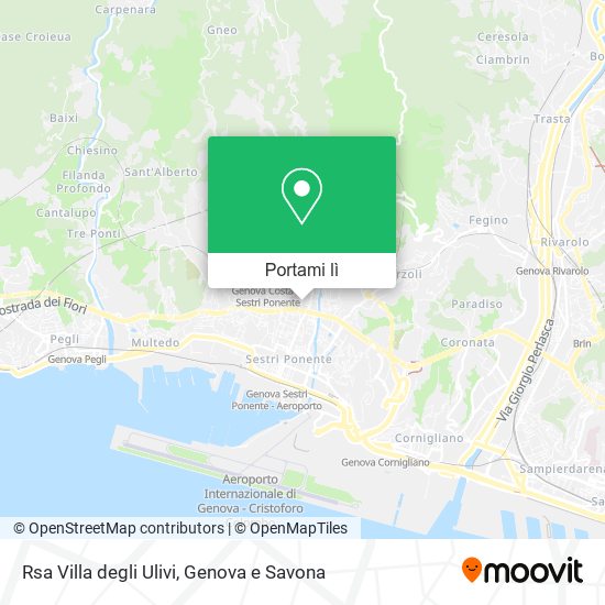Mappa Rsa Villa degli Ulivi
