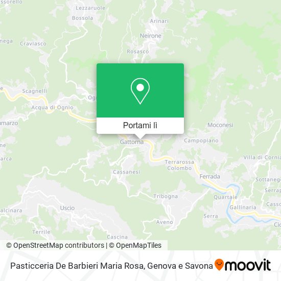 Mappa Pasticceria De Barbieri Maria Rosa