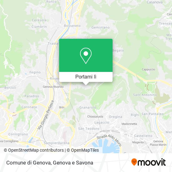 Mappa Comune di Genova