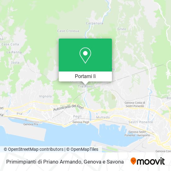 Mappa Primimpianti di Priano Armando