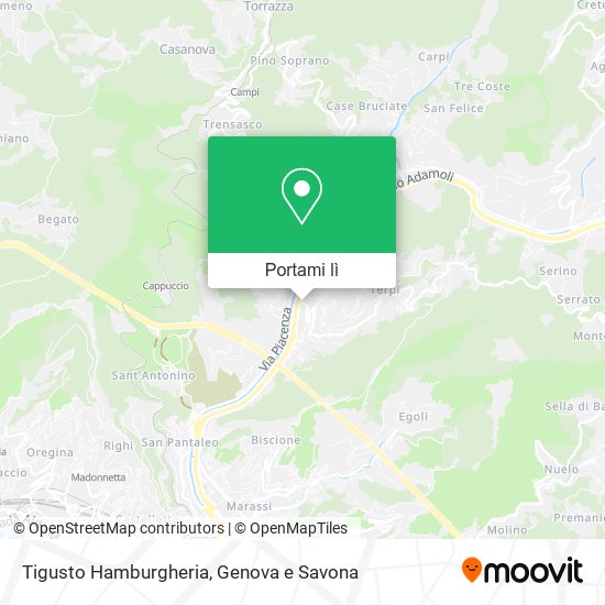 Mappa Tigusto Hamburgheria
