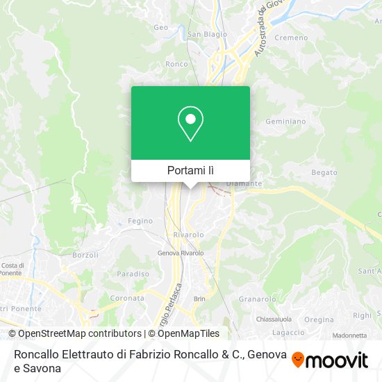 Mappa Roncallo Elettrauto di Fabrizio Roncallo & C.