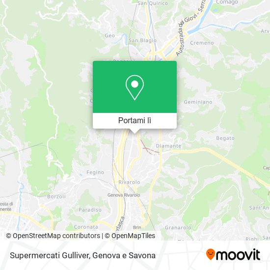 Mappa Supermercati Gulliver