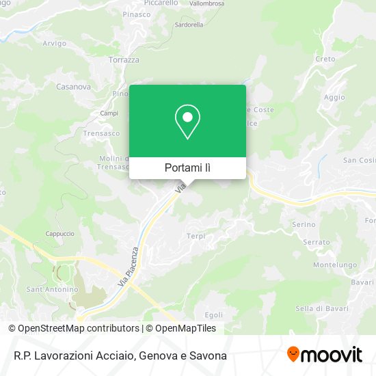 Mappa R.P. Lavorazioni Acciaio