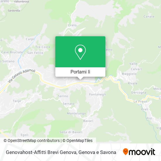 Mappa Genovahost-Affitti Brevi Genova