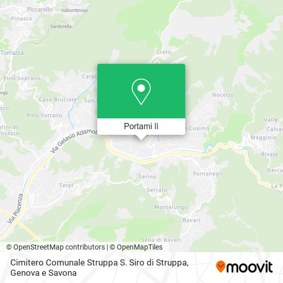 Mappa Cimitero Comunale Struppa S. Siro di Struppa