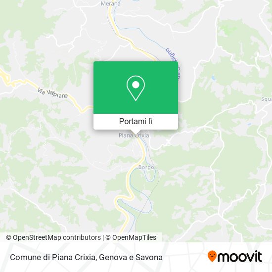 Mappa Comune di Piana Crixia