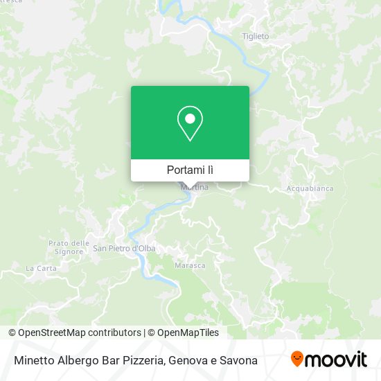 Mappa Minetto Albergo Bar Pizzeria