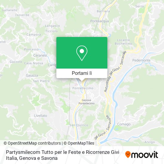 Mappa Partysmilecom Tutto per le Feste e Ricorrenze Givi Italia