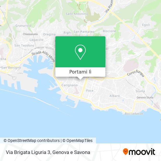 Mappa Via Brigata Liguria 3