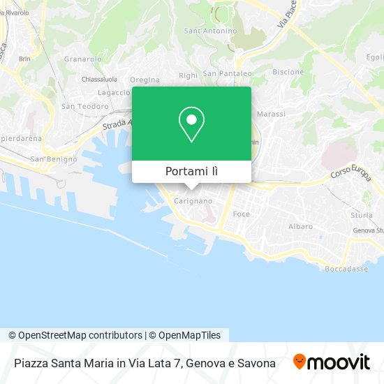 Mappa Piazza Santa Maria in Via Lata 7