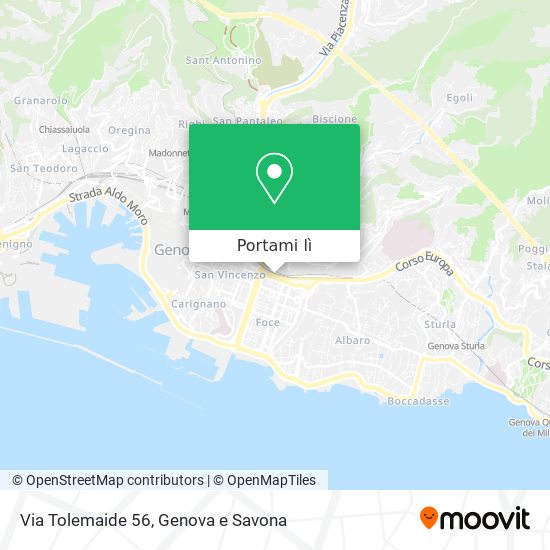 Mappa Via Tolemaide 56