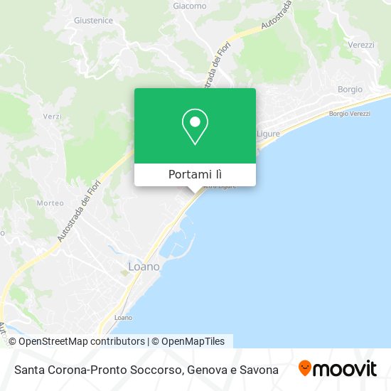 Mappa Santa Corona-Pronto Soccorso