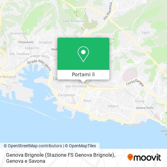 Mappa Genova Brignole (Stazione FS Genova Brignole)