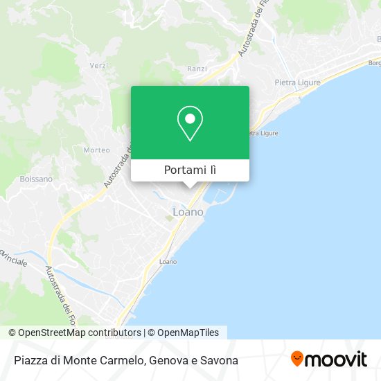 Mappa Piazza di Monte Carmelo