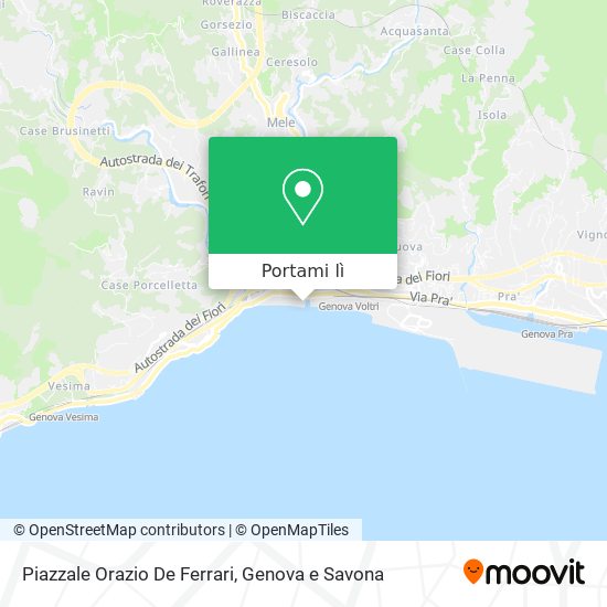 Mappa Piazzale Orazio De Ferrari