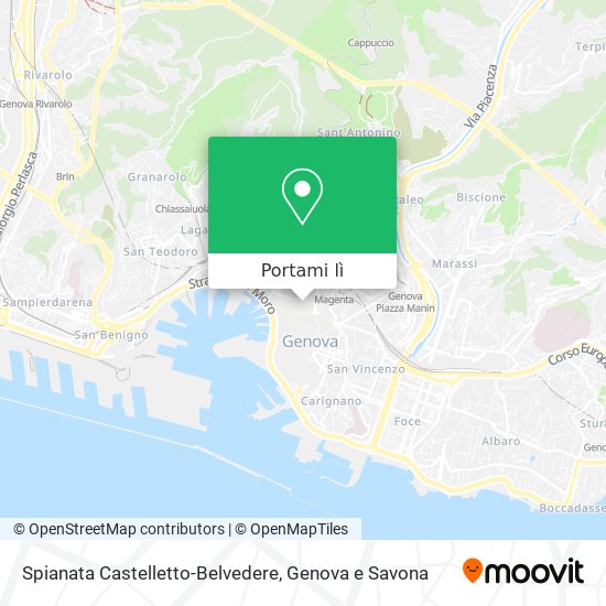 Mappa Spianata Castelletto-Belvedere