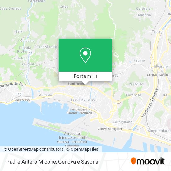 Mappa Padre Antero Micone