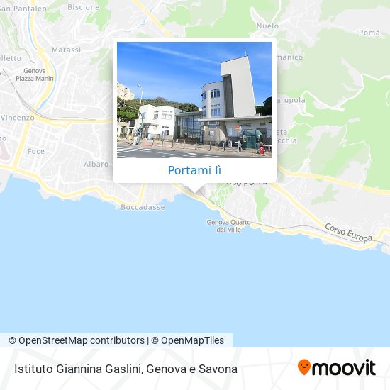 Mappa Istituto Giannina Gaslini